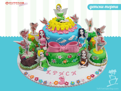 Детска торта Камбанка (Tinker Bell)