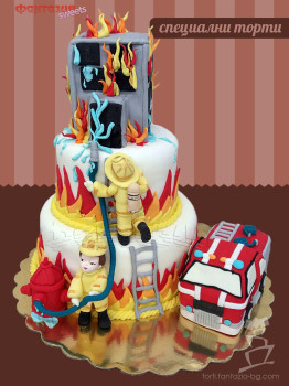 Специална торта Пожарникари