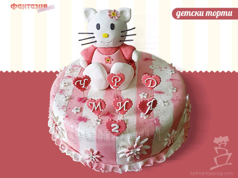 Детска торта Hello Kitty