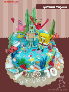 Детска торта SpongeBob and Friends